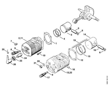 Brusilni rezalniki (TS) TS 510 Valj della Marca Stihl