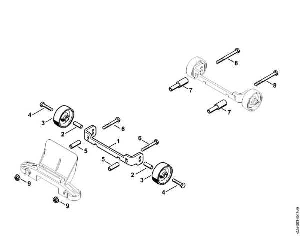 Brusilni rezalniki (TS) TS 800 Garnitura koles della Marca Stihl