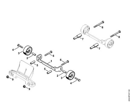 Brusilni rezalniki (TS) TS 800-Z Garnitura koles della Marca Stihl