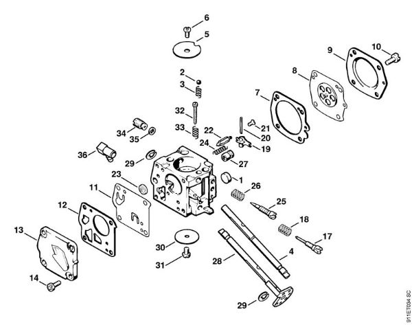 P 835, P 840 P 840 Uplinjac HS-271 della Marca Stihl