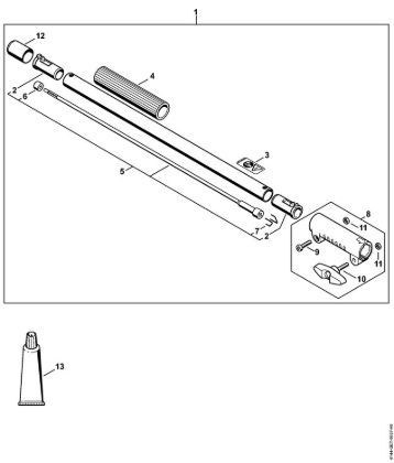 Kombi motorji (KM) KM 131 R Podaljšek rocaja 0,5 m HL-KM 0°, HL-KM 135°, HT-KM, SP-KM della Marca Stihl