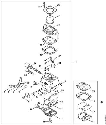 Kombi motorji (KM) KM 55 RC-E Uplinjac C1Q-S66 della Marca Stihl