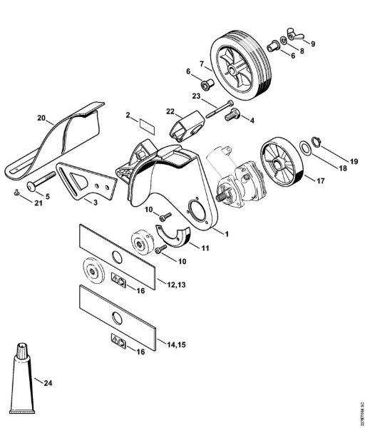 Kombi orodja (-KM) FCS-KM - 4137 FCS-KM šcitnik (32.2014) della Marca Stihl