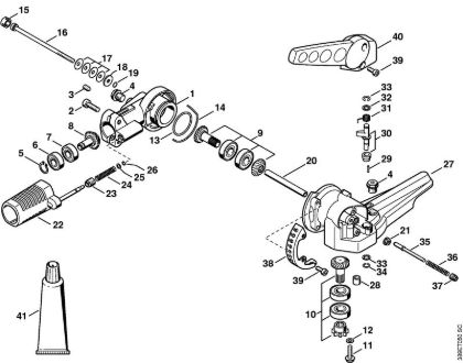 Kombi orodja (-KM) FH-KM 135Â° Kotni prenosnik 135° nastavljiv della Marca Stihl