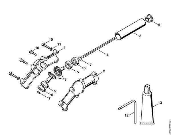 Kombi orodja (-KM) HT-KM Kotni prenosnik della Marca Stihl