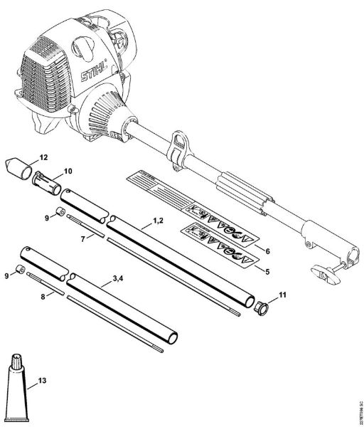 Kombi orodja (-KM) KW-KM KW-KM rocaj della Marca Stihl