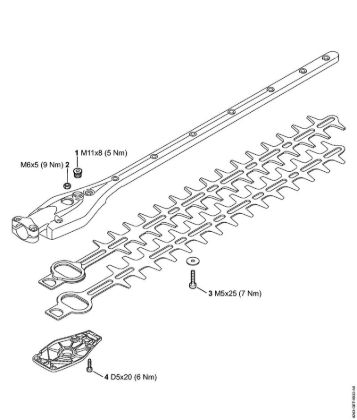 Prikljucki HL 0Â° Pritezni momenti della Marca Stihl
