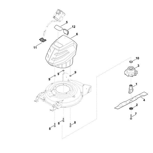 Slika E - Motor, nož RMA 2.0 RP