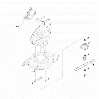 Slika E - Motor, nož RMA 2.2 RV