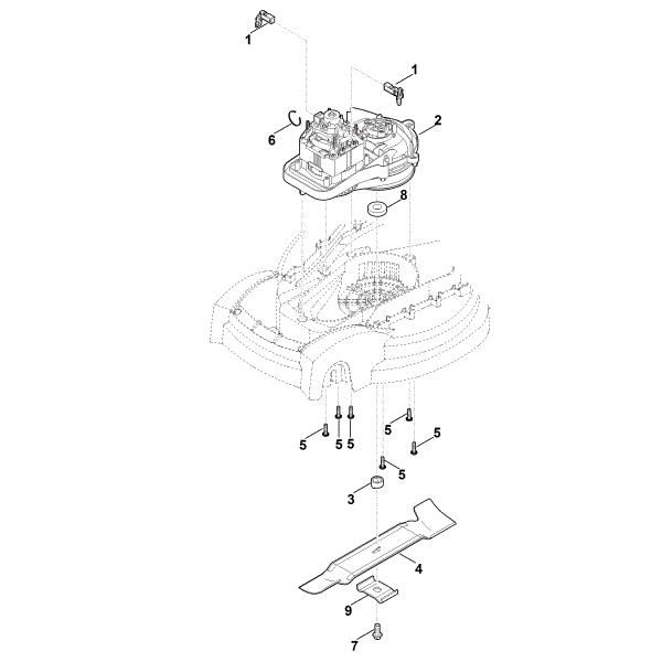 Slika D - Motor, nož RME 235.0