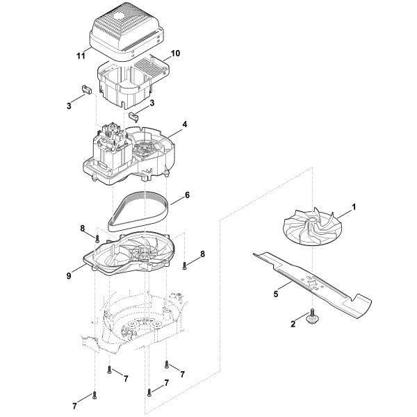 Slika D - Motor, nož RME 443.0