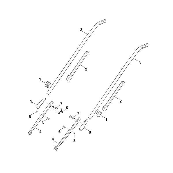 Slika B - Spodnji del krmila RME 545.0 C