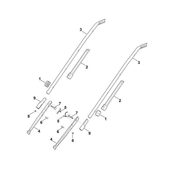 Slika B - Spodnji del krmila RME 545.0 V