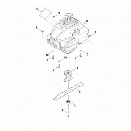 Slika C - Motor, nož RM 2.1 R
