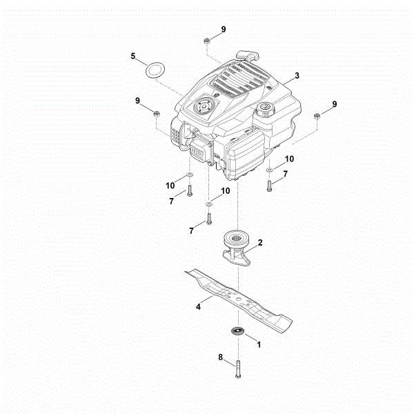 Slika D - Motor, nož RM 248.2