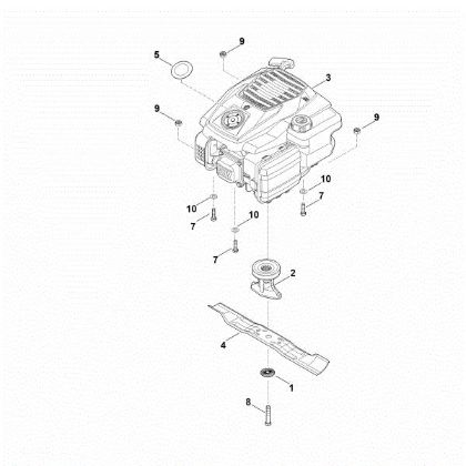 Slika D - Motor, nož RM 248.2 T