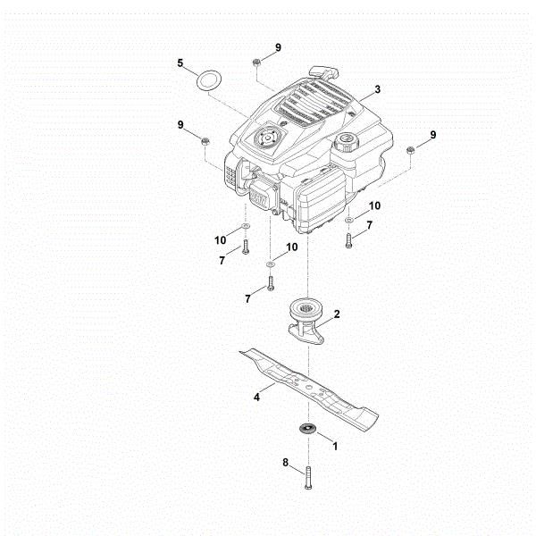 Slika D - Motor, nož RM 248.2 T