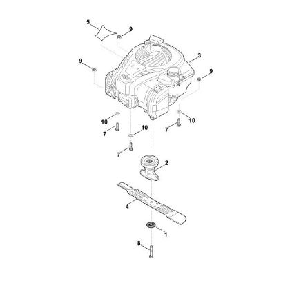 Slika D - Motor, nož RM 253.0