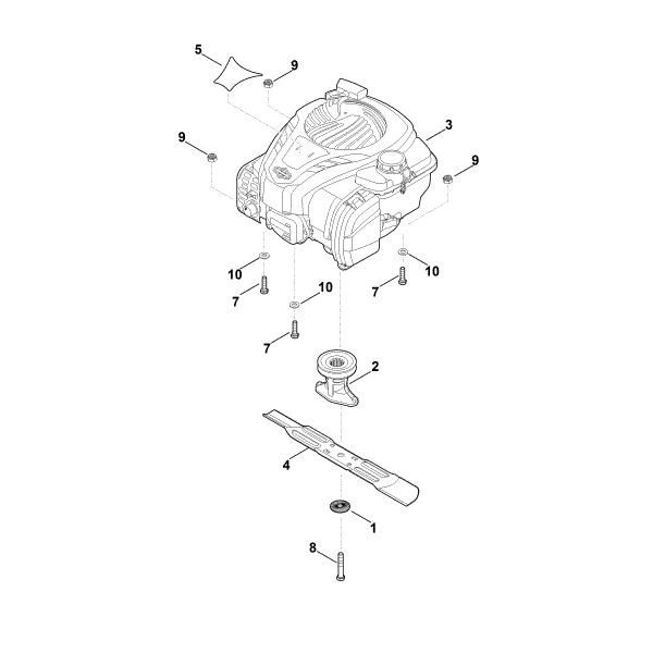 Slika D - Motor, nož RM 253.0