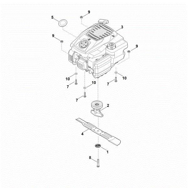 Slika D - Motor, nož RM 253.2