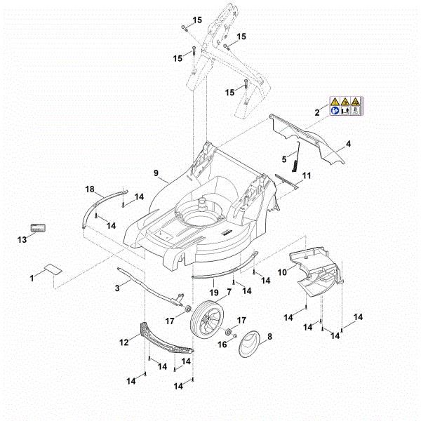 Slika B - Ohišje, sprednja os RM 448.1 TC