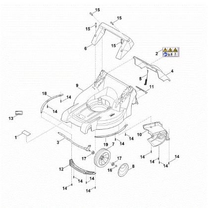 Slika B - Ohišje, sprednja os RM 448.1 TX