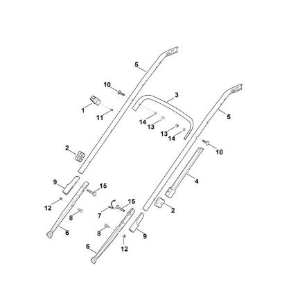 Slika B - Spodnji del krmila RM 545.0 T