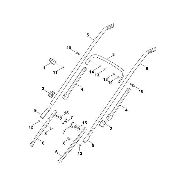 Slika B - Spodnji del krmila RM 545.0 V