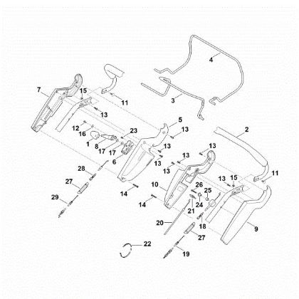 Slika A - Zgornji del krmila RM 545.1 V
