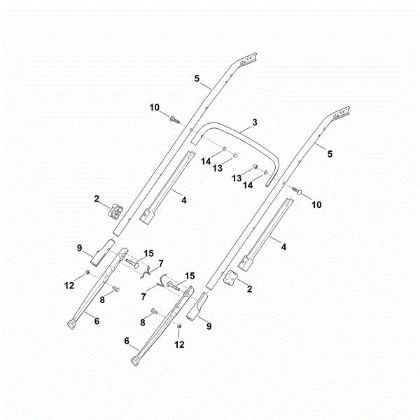 Slika B - Spodnji del krmila RM 545.1 VE