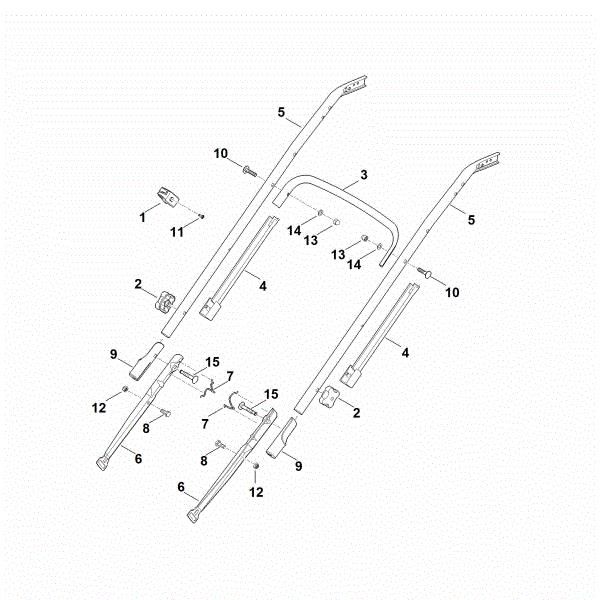 Slika B - Spodnji del krmila RM 545.1 VM