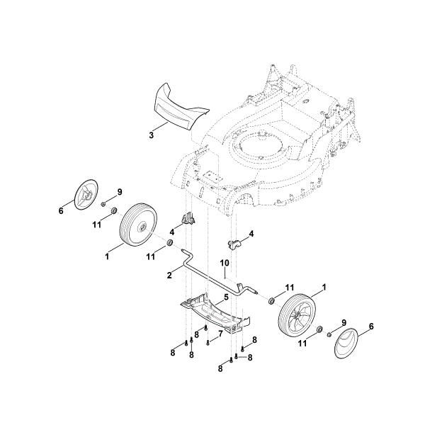 Slika D - Sprednja os, pokrov RM 655.0 VS