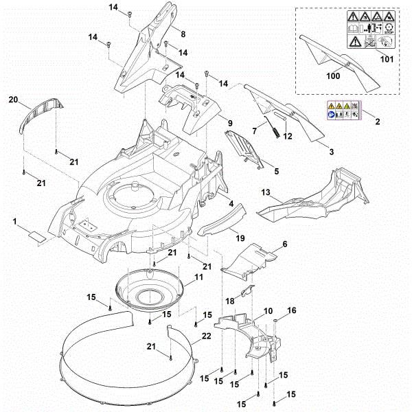 Slika C - Ohišje RM 655.0 YS