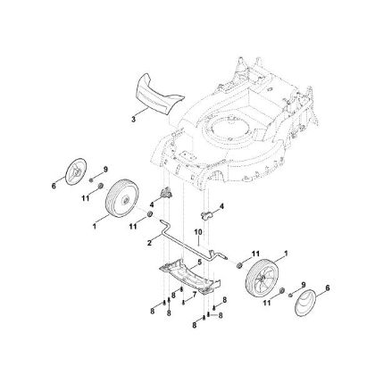 Slika D - Sprednja os, pokrov RM 655.0 YS