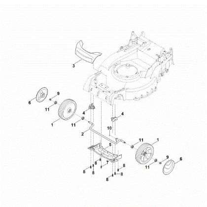 Slika D - Sprednja os, pokrov RM 655.1 RS