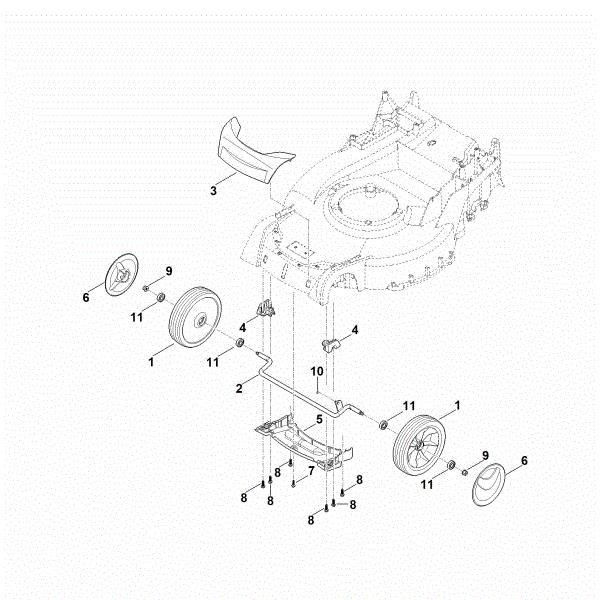 Slika D - Sprednja os, pokrov RM 655.1 RS