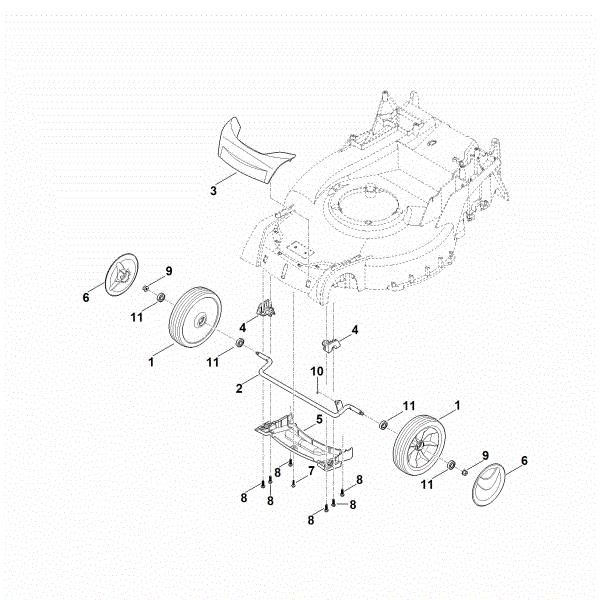 Slika D - Sprednja os, pokrov RM 655.1 VS