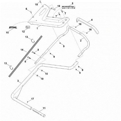Slika B - Spodnji del krmila RM 756.0 GC