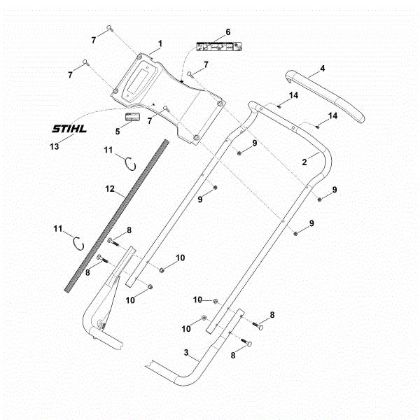 Slika B - Spodnji del krmila RM 756.0 YS