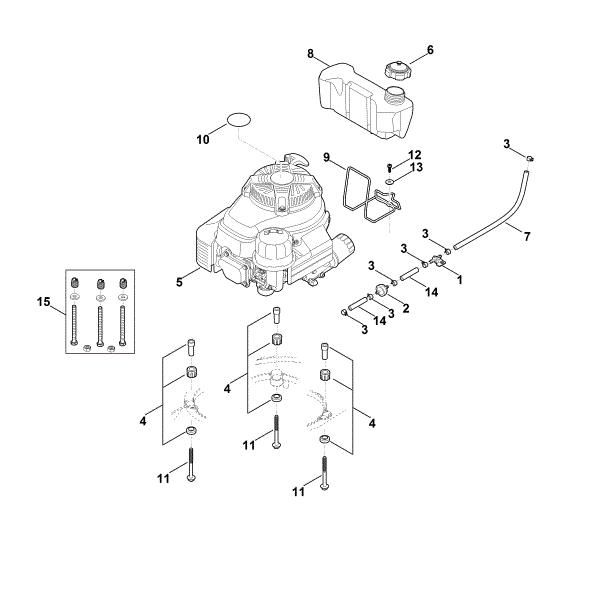 Slika F - Motor, rezervoar RM 756.0 YS