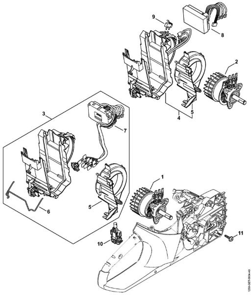 Akumulatorska motorna žaga (MSA) MSA 160 C-B Elektromotor della Marca Stihl