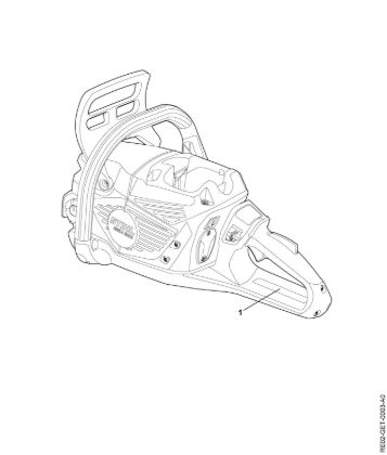 Slika D - Serijska številka MSA 300.0 C-O