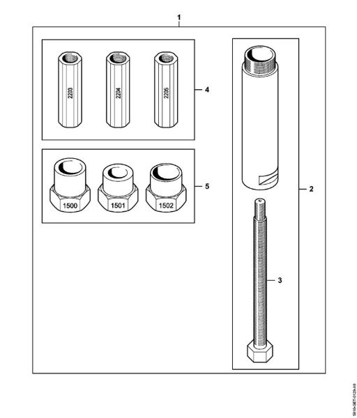 Akumulatorska motorna žaga (MSA) MSA 300.0 C-O Orodje za vgradnjo AS della Marca Stihl