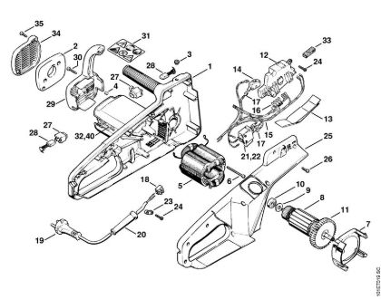 Elektricne motorne žage (MSE) E 20 C Elektromotor E 220 C, E 20 C della Marca Stihl