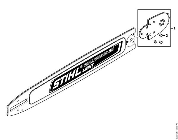 Meci Mec SL 90cm/36" 1,6mm/0.063" 3/8" Rollomatic ES Light 3/8" 11 Zobje della Marca Stihl