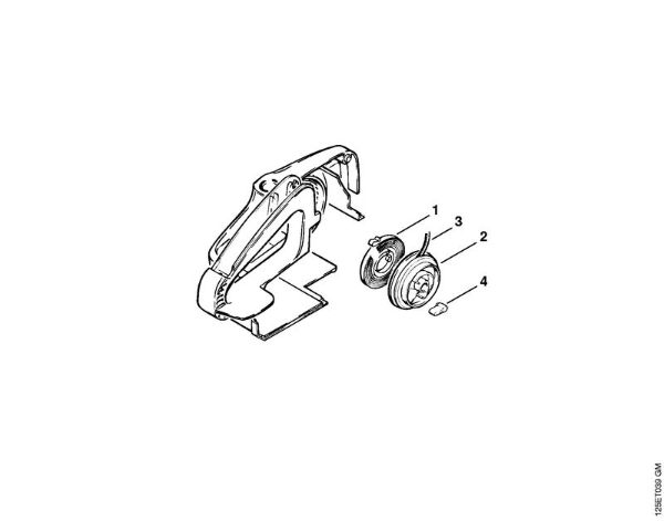 Zage z bencinskim motorjem (MS) 009 EQ Zagonska naprava (35.85), (25.84) della Marca Stihl