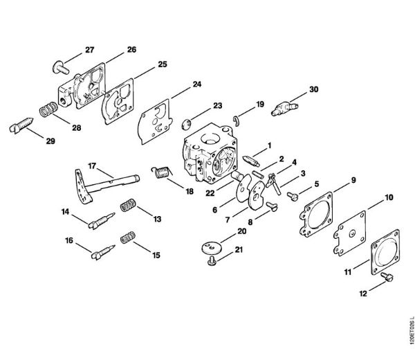 Zage z bencinskim motorjem (MS) 010 AV Uplinjac WA-99 della Marca Stihl