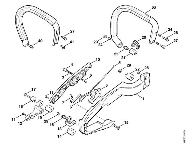 Zage z bencinskim motorjem (MS) 012 AVTEQ Rocaj della Marca Stihl