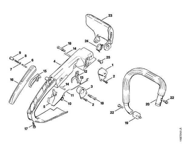 Zage z bencinskim motorjem (MS) 015 AVQ Rocaj della Marca Stihl