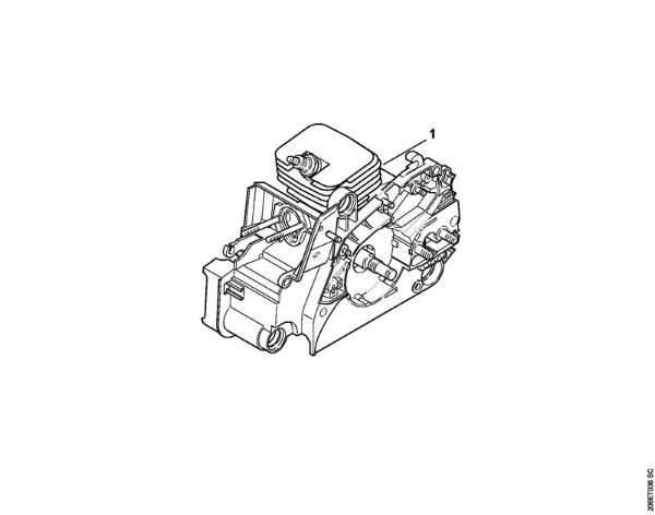 Zage z bencinskim motorjem (MS) 017 C Serijska številka della Marca Stihl